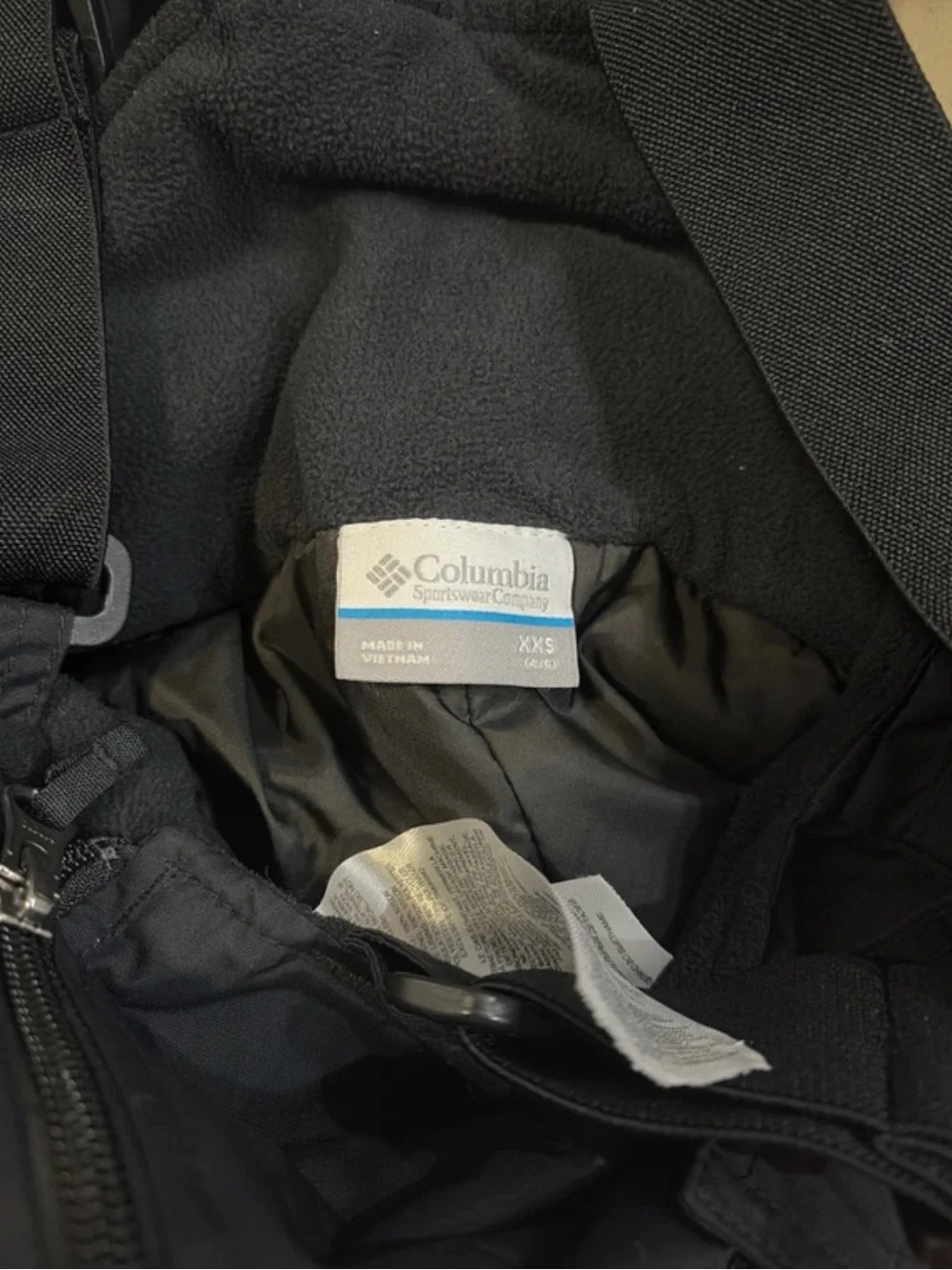 Columbia Kids Black Snow Bib Overalls